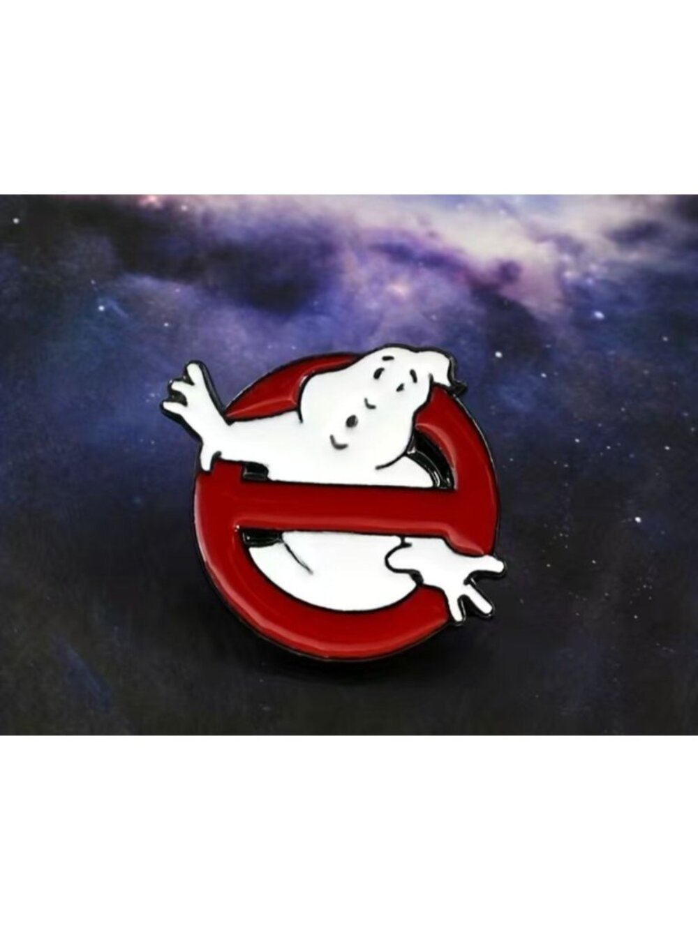 GHOSTBUSTERS No Ghost Logo Enamel Lapel Pin NEW